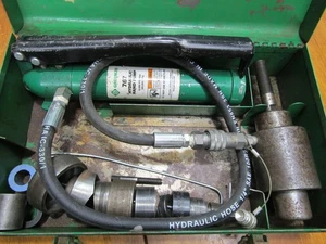 Greenlee 7646 Hydraulic KnockOut Punch Set 1/2”-2”  767 pump - Picture 1 of 11