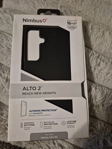 New Nimbus 9 Alto 2 Black Galaxy S24 5G Case Military Standard 16 Feet Drop Test - Photo 1 sur 2