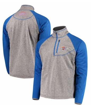Boy's Oklahoma City Thunder OKC Gray Blue Mountain Trail Half Zip Jacket XL 20 - Image 1 of 4
