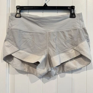 Lululemon Mujer Pantalón Corto Forrado Talla 6 Gris Blanco - Imagen 1 de 5