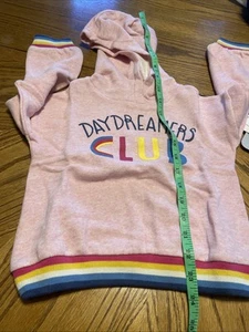 nordstrom kids hoodie daydreamer club pink Size 4 MSRP:$35 - Picture 1 of 5