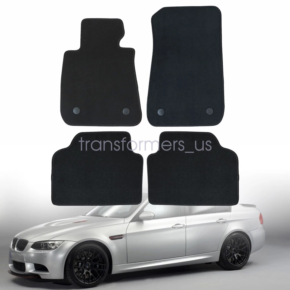 Alfombrillas negras para BMW E90 E91 serie 3 sedán delanteras y traseras para BMW E90 E91 2006-2011 Foto 1 de 4