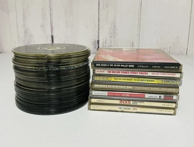 68 Music CD Lot Rock Rap Country Pink Floyd Aerosmith Cash Seger Petty Busta — 第 1/4 张图片