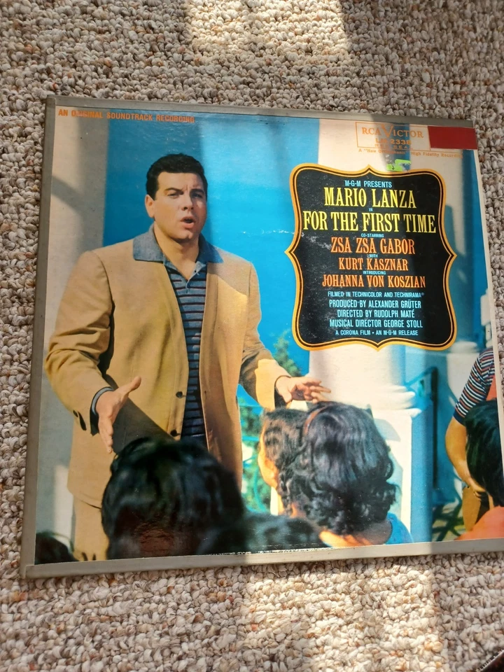 Mario Lanza For The First Time Vinyl LP RCA Victor LM-2338 play tested nice - Image 1 of 3