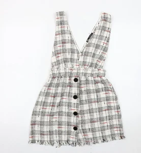 Zara Women's Multicoloured XS Pinafore Dress - Picture 1 of 12
