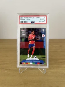 2024 Topps Now uefa Euro #5 Lamine Yamal Rookie PSA 10 - Bild 1 von 2