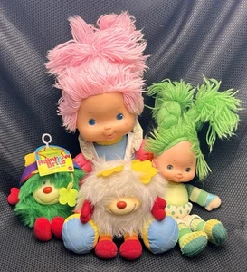 Lote de sellos de peluche vintage de muñecas Rainbow Brite de los 80 Patty O Green Sprites - Imagen 1 de 14