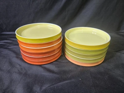 Block Chromatics Gold Brown Bread Plates Set of 11 - 6" - Image 1 of 2