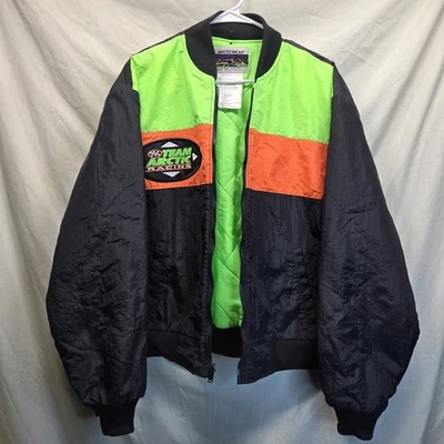 Chaqueta De Colección Arctic Cat Hecha en Canadá Carreras Negra/Verde Moto de Nieve Para Hombre MED Foto 1 de 4