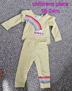 The Children's Place Sweatsuit Set- Happy Yellow 18-24 Month Girl - Picture 1 of 1