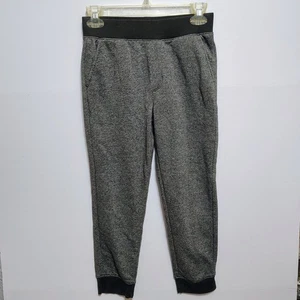 Athletic Works Kinder Unisex L G 10 12 schwarz gesprenkelt Strick Jogginghose Freizeit - Bild 1 von 7