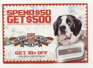 Tarjeta postal publicitaria Virgin Megastore sin usar tarjeta gratuita - Imagen 1 de 2