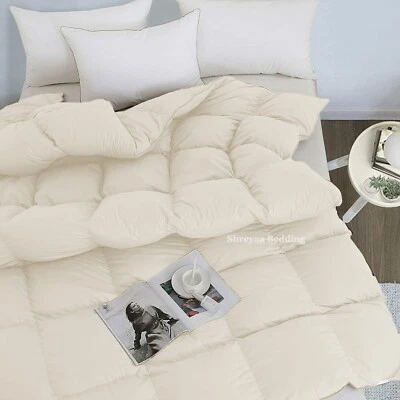 Edredom alternativo de algodão egípcio 1000 TC TAMANHOS EUA - Imagem 1 de 4