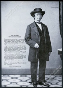 Piano Steinway 1974 Henry E Steinway foto vintage anuncio impreso - Imagen 1 de 1