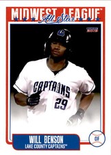 2019 Midwest League All-Stars Choice #23 Will Benson Atlanta Georgia GA Card