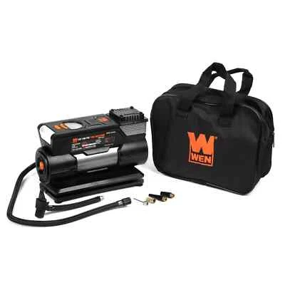WEN AA2230 12V 100 PSI 1.25 CFM Portable Air Compressor/Tire Inflator with Case - Image 1 of 4