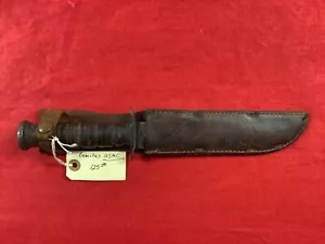 US USMC Camillus NY Marine Corps Fighting Knife w/Sheathe - Picture 1 of 8
