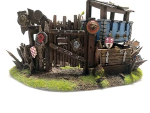 WARHAMMER AGE OF SIGMAR WAR GAME SCENERY "GNOBLAR SNOT ORCS GOBLINS VILLAGE - Picture 1 of 2