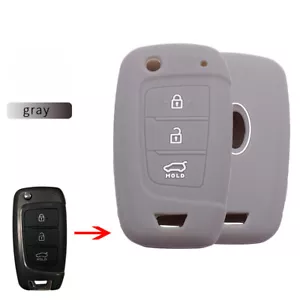 Fit HYUNDAI Kona Venue Tucson 3 Button Remote Smart Key Fob Silicone Case Cover - Picture 1 of 5