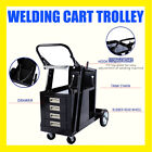 1/4 Drawers Welding Trolley Cart Welder Cabinet MIG TIG ARC Plasma Cutter Bench
