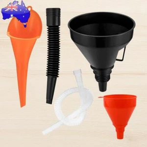 Engine Oil Filling Funnel Set with Filter Petrol Long Stem Funnel Extension Pipe - Picture 1 of 12