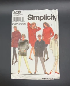 Vintage Simplicity 8030 Sewing Pattern Pants, Skirt, Tunic Sz AA (PT-MD) Uncut - Picture 1 of 3