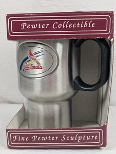 Arizona Cardinals - Coffee Travel Mug - Vintage Fine Pewter Collectible - Picture 1 of 14