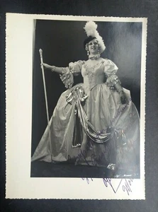 Ancien portrait dédicacé Artiste à identifier Opera Monnaie 1940 - Picture 1 of 2