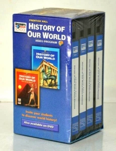 Prentice Hall History of Our World Discovery School Video Program VHS Homeschool - Picture 1 of 2