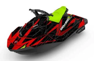 SEADOO SPARK trixx GRAPHIC KIT wraps 2up + 3up Jet Ski SEA DOO Decal stripes - Picture 1 of 2