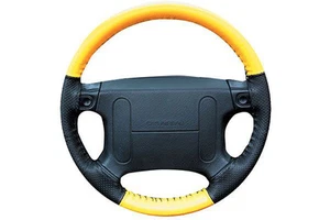 Perforated Custom 1 or 2 Color EuroPerf Leather Steering Wheel Cover for Jeep - Picture 1 of 12