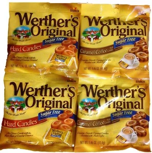 Werther's Original Sugar-Free Candies Bundle - 4 Items Hard Candies and Caram... - Picture 1 of 3