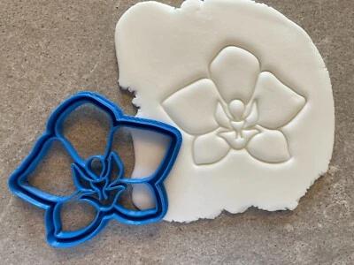 Orchid cookie biscuit cutter, decorating ideas, flower, spring mothers day - Image 1 of 4