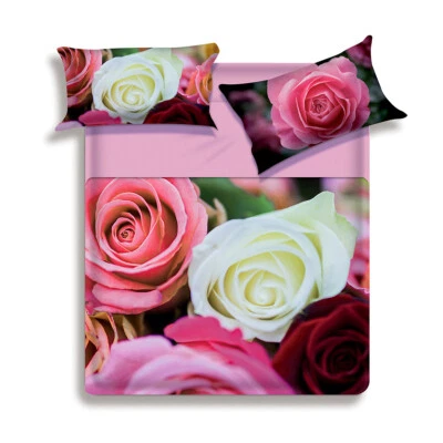 Completo lenzuola Lady di Biancaluna con stampa digitale Matrimoniale W173 - Immagine 1 di 2