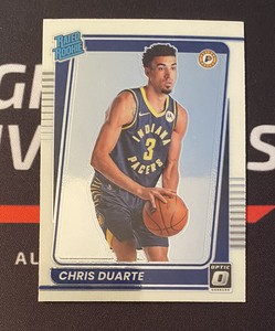2021-22 PANINI DONRUSS OPTIC CHRIS DUARTE RC RATED ROOKIE BASE NO.173 PACERS