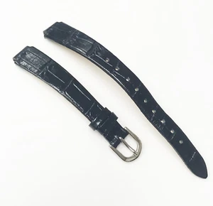 Generic Brand New Black Tone 10mm Genuine Leather Watch Band - Picture 1 of 5