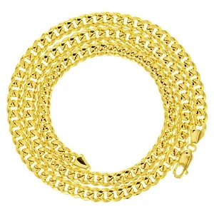 Italienische 10k Gelbgold halbmassive Miami Kubanische Kette Halskette 20" 5,3 mm 13,8 Gramm - Bild 1 von 4