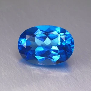 6.84 CT World Class VIP Quality 100% Natural Swiss Blue Topaz from Brazil - Picture 1 of 4