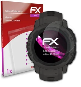 atFoliX Glass Protector for Garmin Instinct 2S 40mm 9H Hybrid-Glass - Zdjęcie 1 z 8