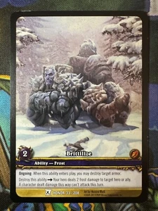 Juego de cartas coleccionables World of Warcraft Honor 33/208 arte extendido Brittilize - Imagen 1 de 1