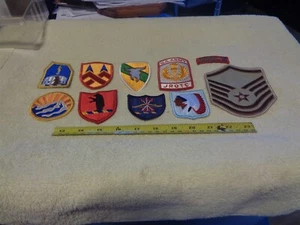 10 Military Patches (Five ARNG) new (BOX#PIKE Bag#BX11) - Picture 1 of 2