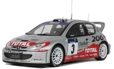 OTTOMOBILE 1:18 AUTO RESINA PEUGEOT 206 WRC TOUR DE CORSE 2002 #3 PANIZZI OT1085 - Immagine 1 di 3