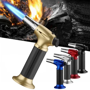Antorcha encendedor pistola de chorro soldadura llama ajustable a prueba de viento recargable gas butano - Imagen 1 de 23