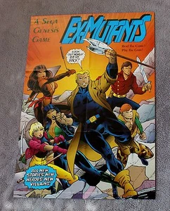 Póster promocional de cómic Ex-Mutants #1-C 1992 Sega Genesis Malibu en muy buen estado - Imagen 1 de 1