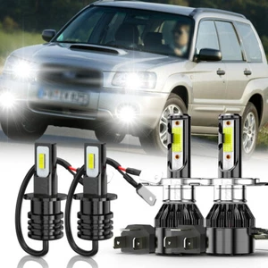 For Subaru Forester 2003-2005 6000K LED Headlights + Fog Lights Bulbs Combo 4pcs - Picture 1 of 10