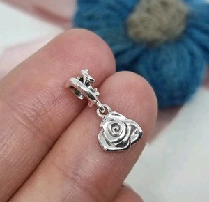 NUOVO ciondolo pendente originale Pandora argento rosa in fiore 💕 S925 ALE  - Foto 1 di 6