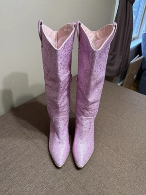 Top Moda Mujer Botas Hasta la Rodilla con Cremallera IMOGEN-38 Rosa Estrás Foto 1 de 4