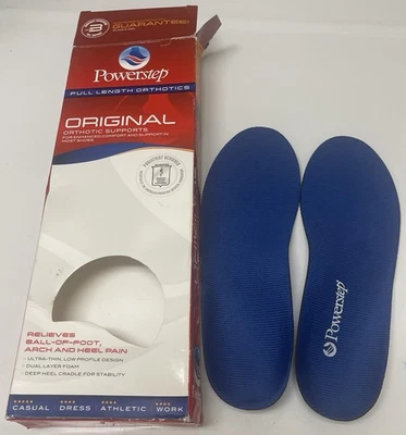 Plantillas ortopédicas Powerstep 3-3,5 para hombre/5,5 para mujer’s. Foto 1 de 3