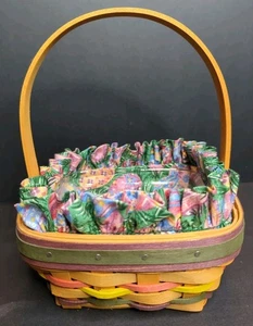 Longaberger 1998 kleines Osterkörbchen Set Liner Protector  - Bild 1 von 16