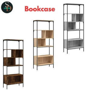 Libreria 5 ripiani scaffale portaoggetti armadio laterale legno ingegnerizzato vidaXL - Foto 1 di 19